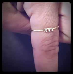 Catbird M ring 14k